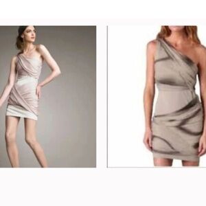 Alice +  Olivia Silk Draped Goddess Mini Dress Wrap XS